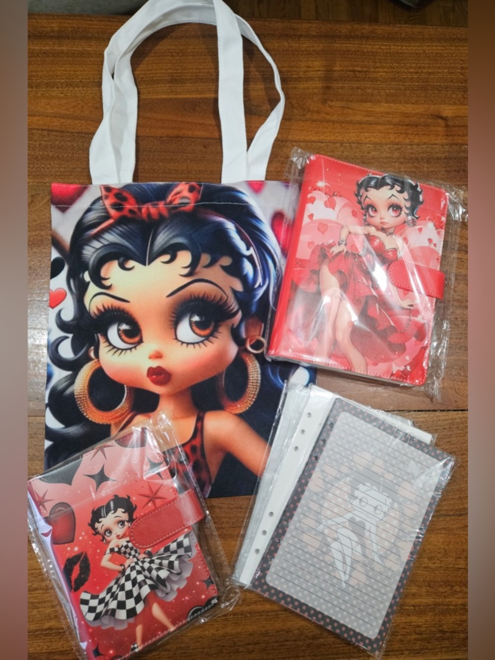 Betty Boop Cartoon Tote Bag and Accessories
